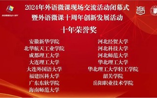 【新浪新闻】世界杯官网外国语学院荣获中国外语微课大赛“十年荣誉奖”